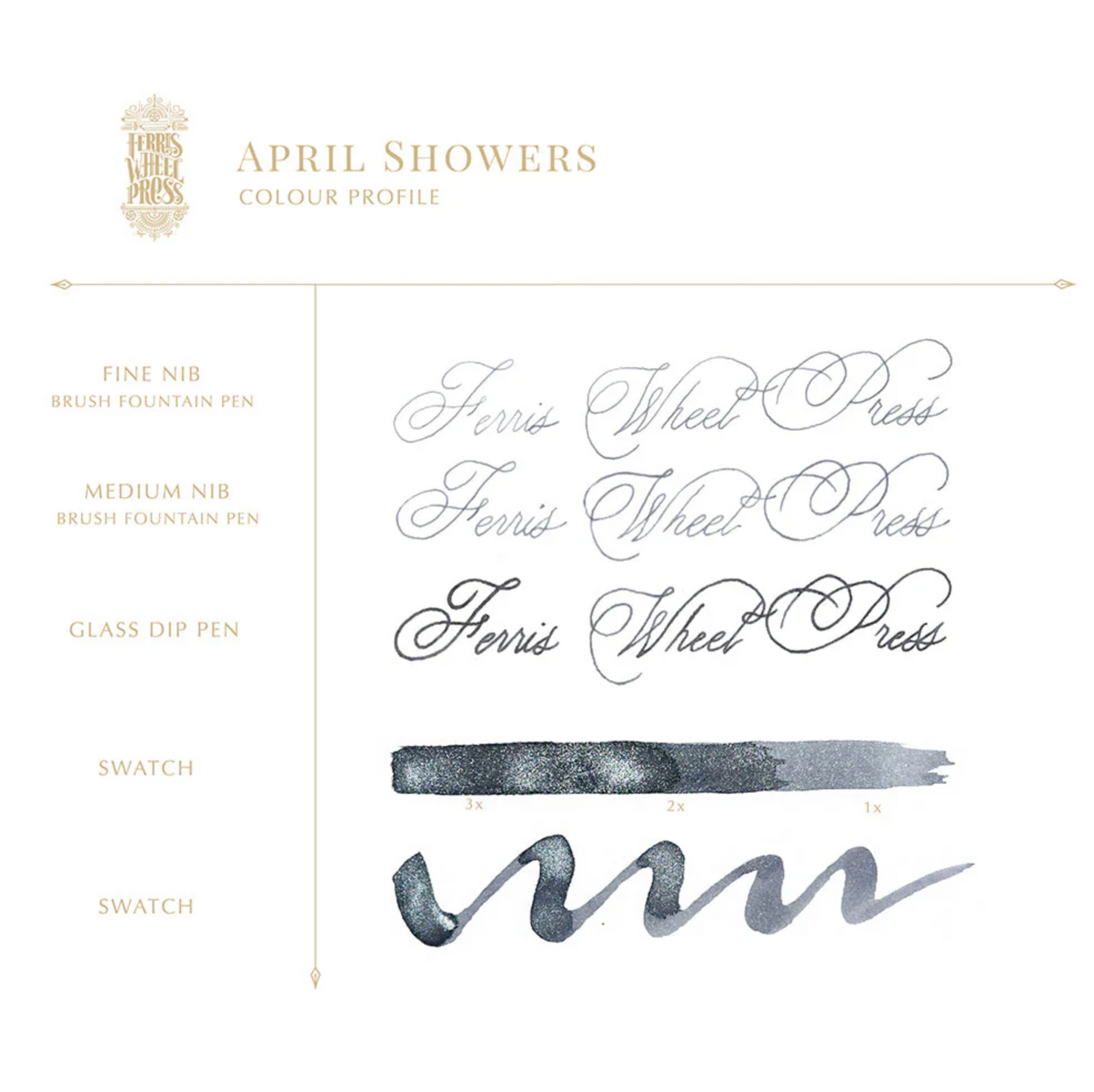 Ferris Wheel Press "April Showers" 38ml Bottled Ink