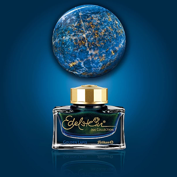 Pelikan Edelstein Ink of the Year 2024 Golden Lapis Ink Bottle