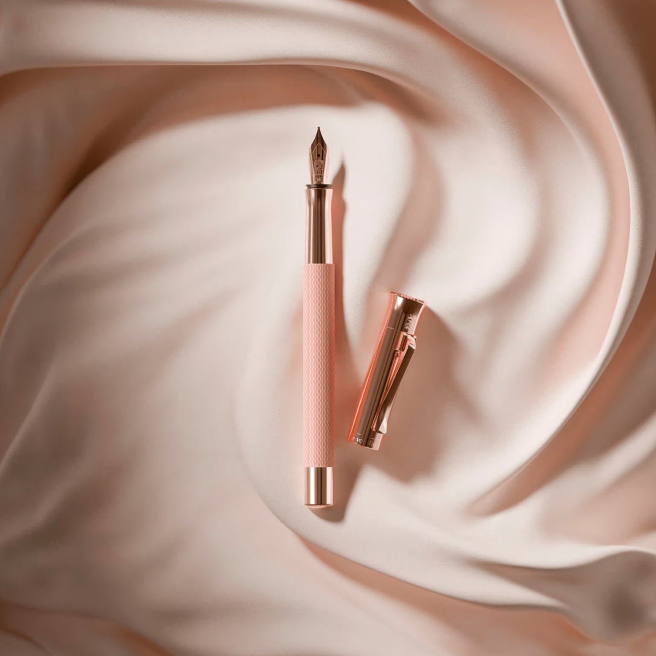 Graf von Faber-Castell Guilloche Tinted Metal Rose Rollerball