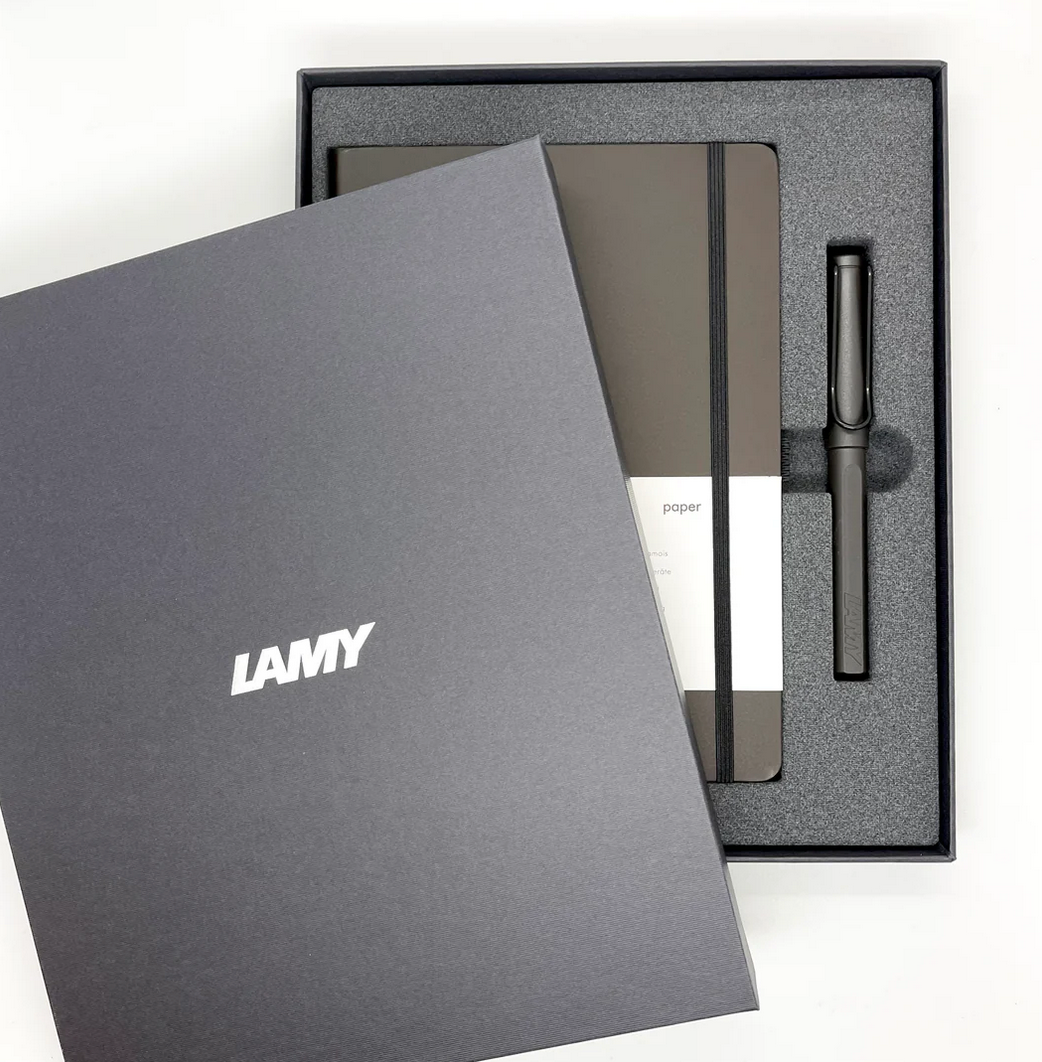 LAMY Safari Umbra Rollerball Notebook Gift Set