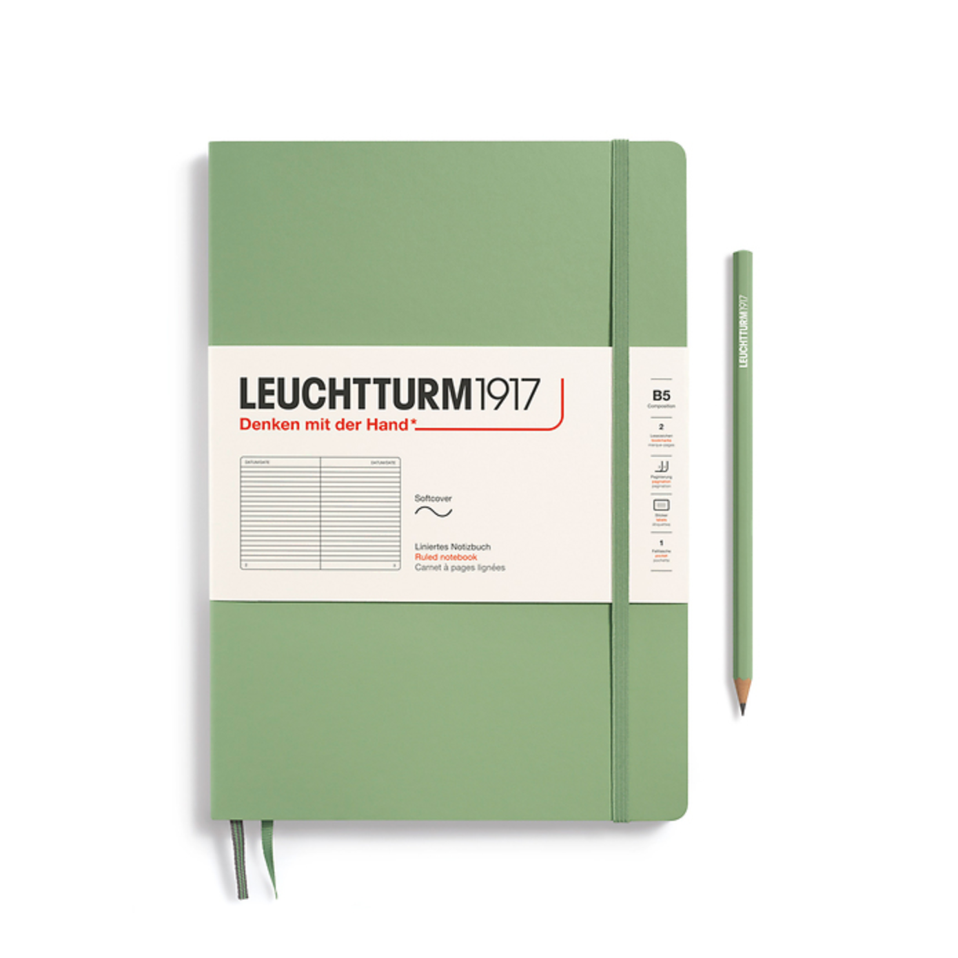 Leuchtturm1917 B5 Composition Softcover Notebook-Ruled