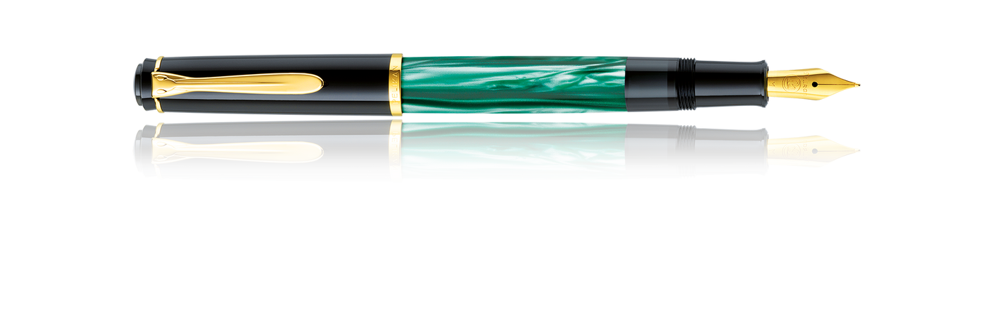 Pelikan Series M200 Green Marble Fountain Pen