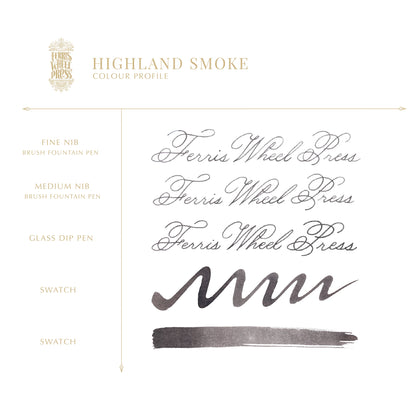 Ferris Wheel Press "Highland Smokes" 38ml Bottled Ink