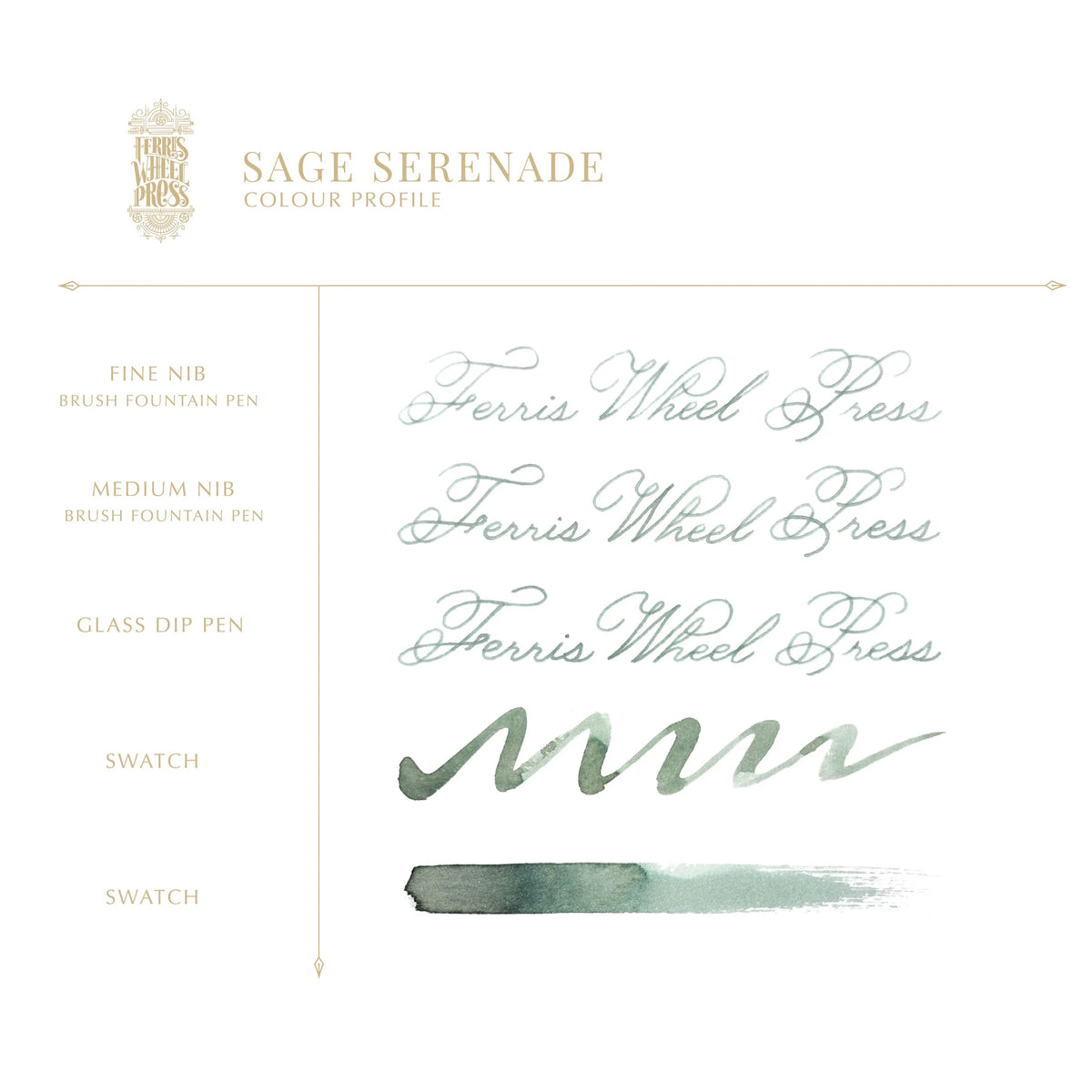 Ferris Wheel Press "Sage Serenade" 38ml Bottled Ink