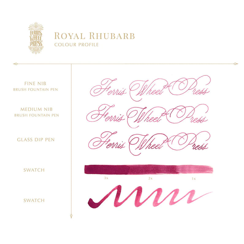 Ferris Wheel Press “Royal Rhubarb” 38ml Bottled Ink