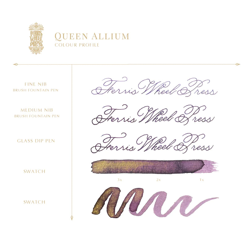 Ferris Wheel Press “Queen Allum” 38ml Bottled Ink