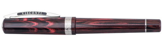 Visconti Voyager 30 Black/Red Fountain Pen and Ink Well
