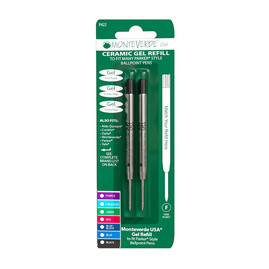 Monteverde Ballpoint Gel Refill Capless to Fit Parker