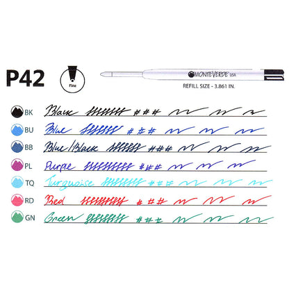 Monteverde Ballpoint Gel Refill Capless to Fit Parker