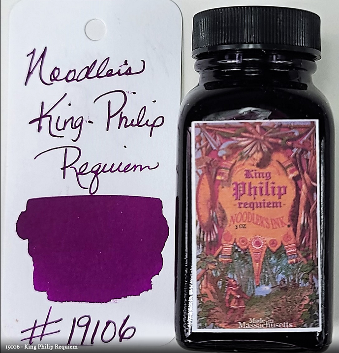 Noodler's King Philip Requiem Bottled Ink