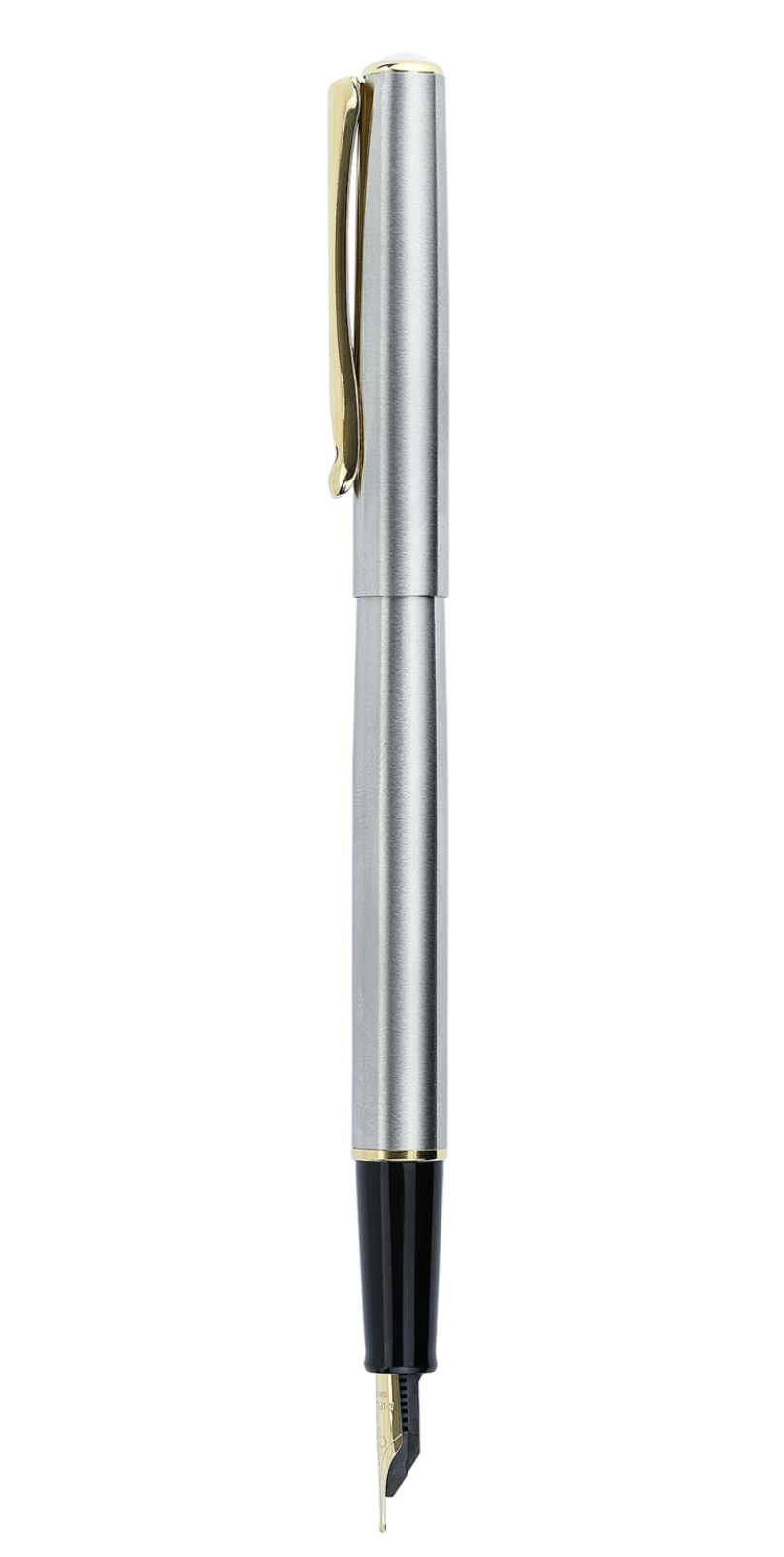 Diplomat Traveller Fountain Pen-Stainless Steel Gold