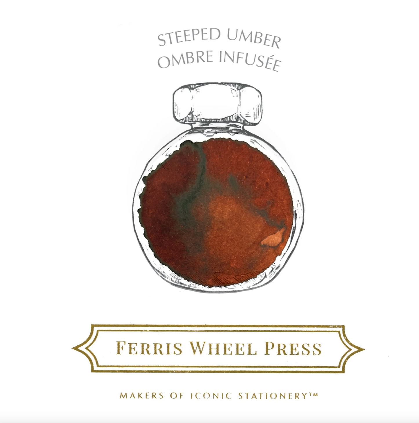 Ferris Wheel Press "Steeped Umber" 38ml Bottled Ink