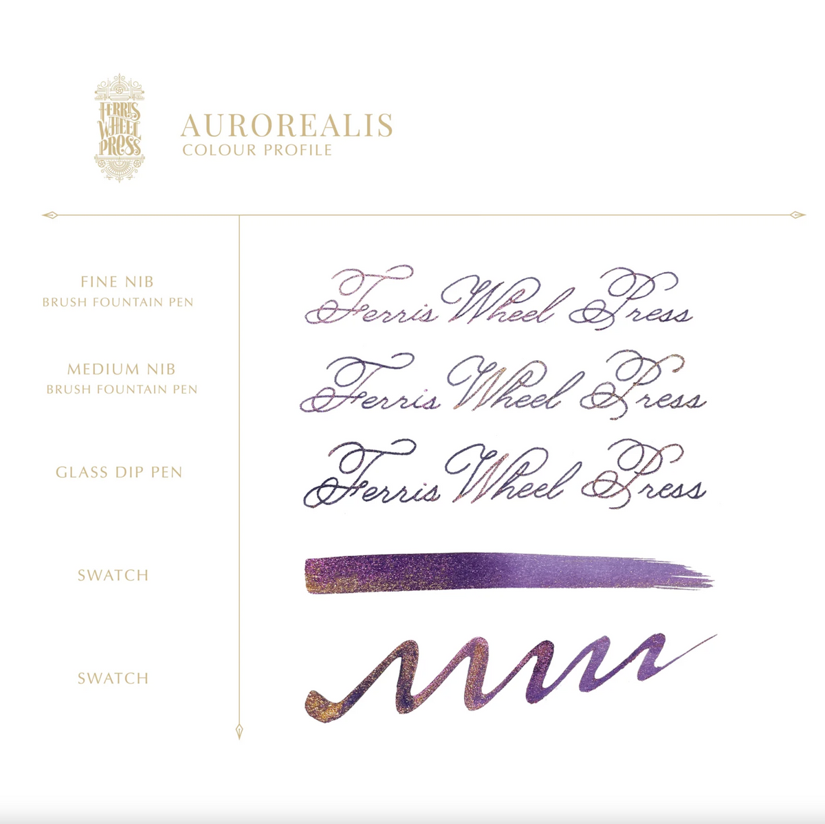 Ferris Wheel Press "Aurorealis" Limited Edition 2024 Bottled Ink