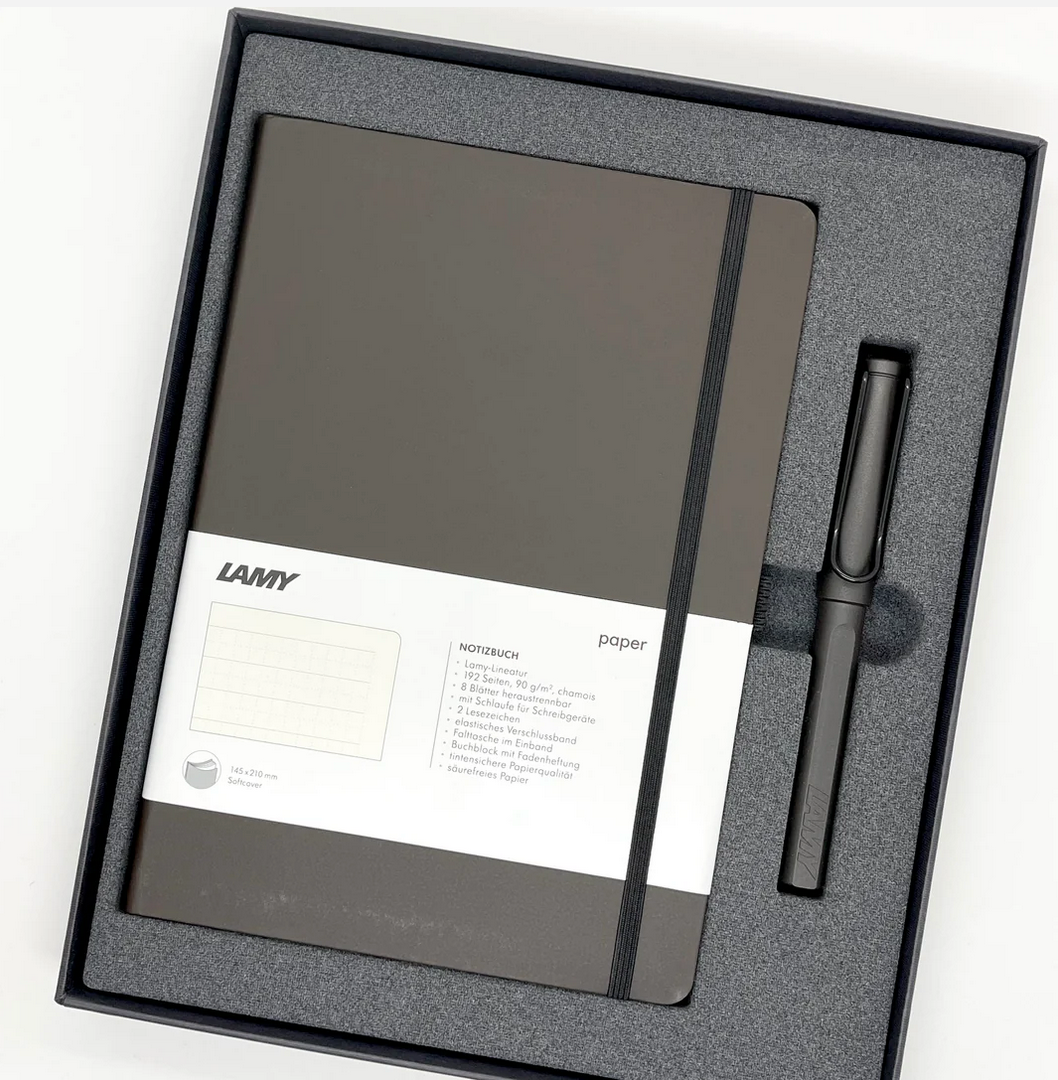 LAMY Safari Umbra Rollerball Notebook Gift Set