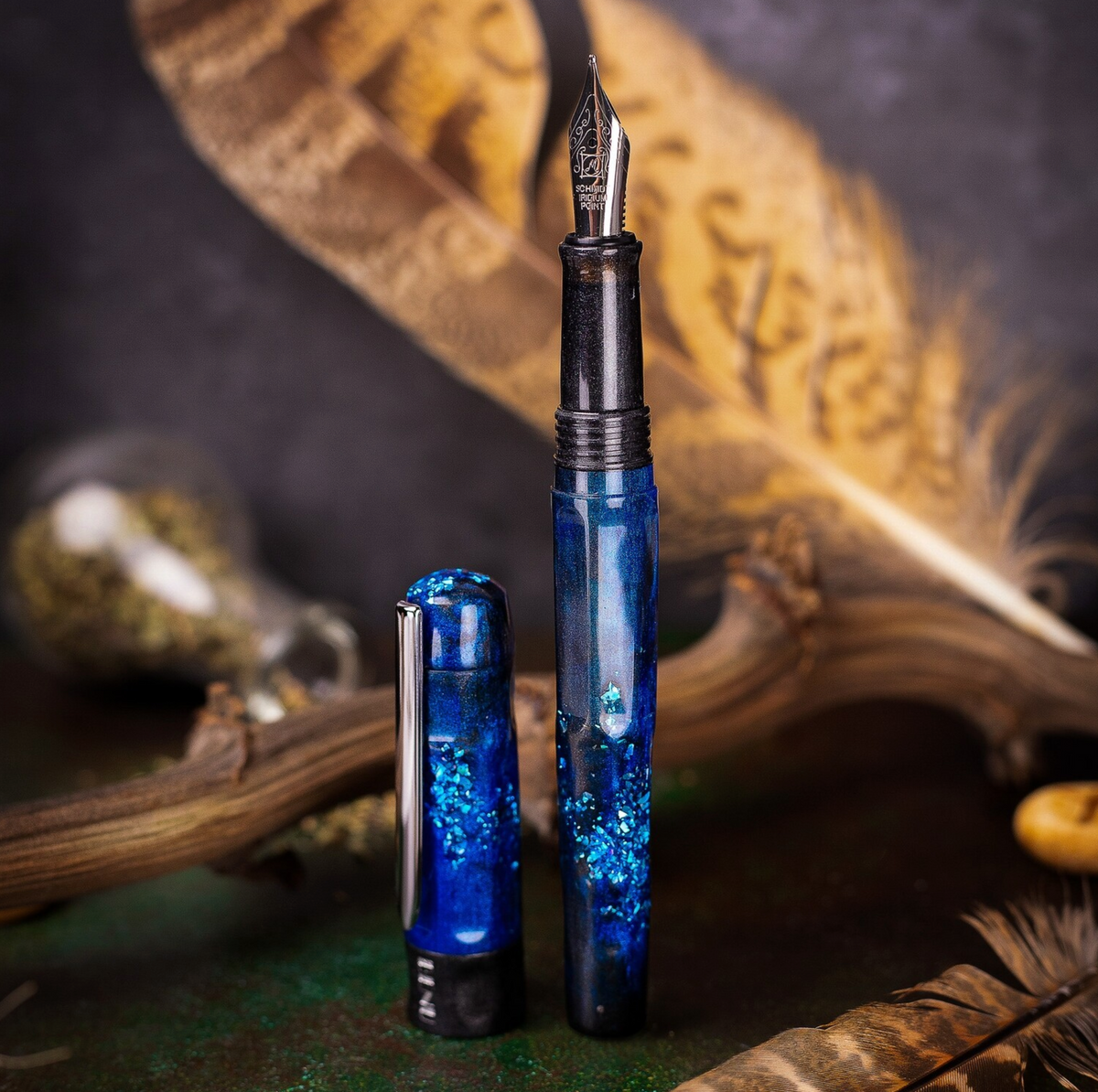 Benu Hawk's Eye Talisman Fountain Pen