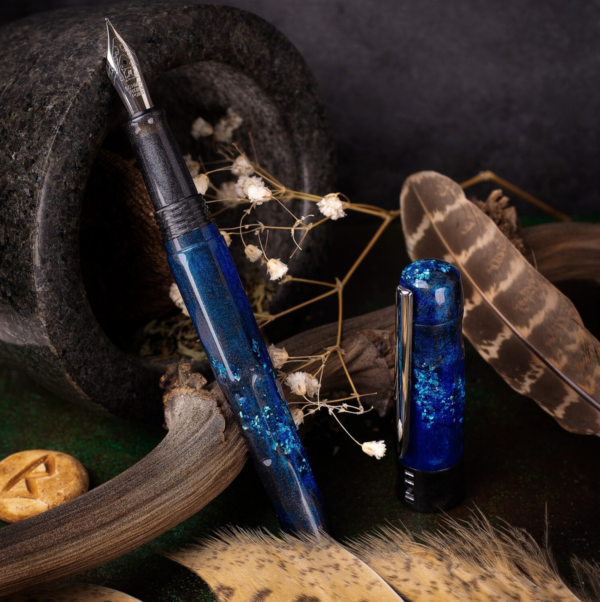Benu Hawk's Eye Talisman Fountain Pen