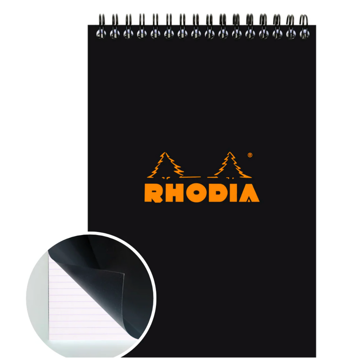 Rhodia Wirebound 90g Lined Notebook  90g - A5