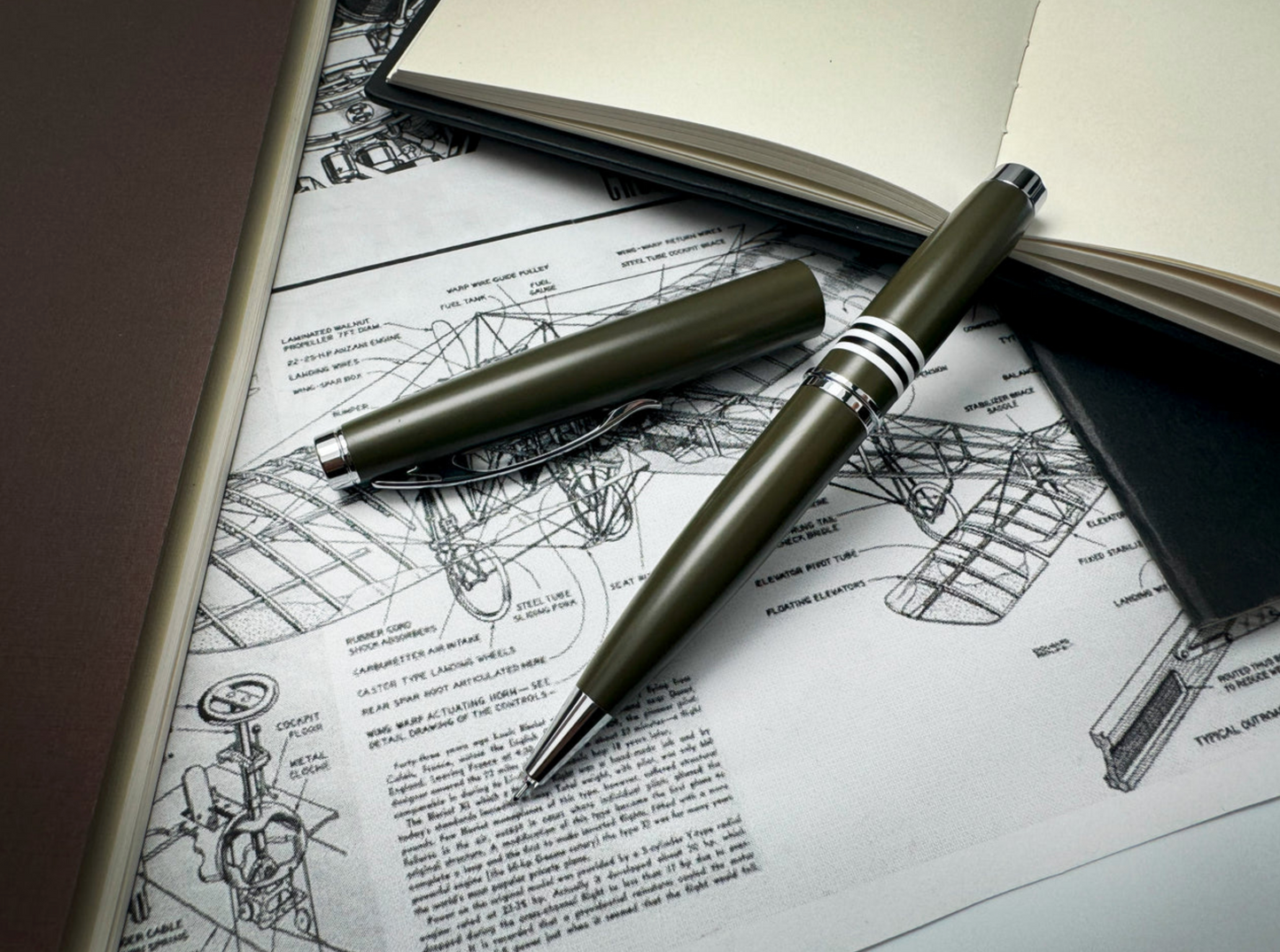 Monteverde Dakota Military Green Capped Gel Pen