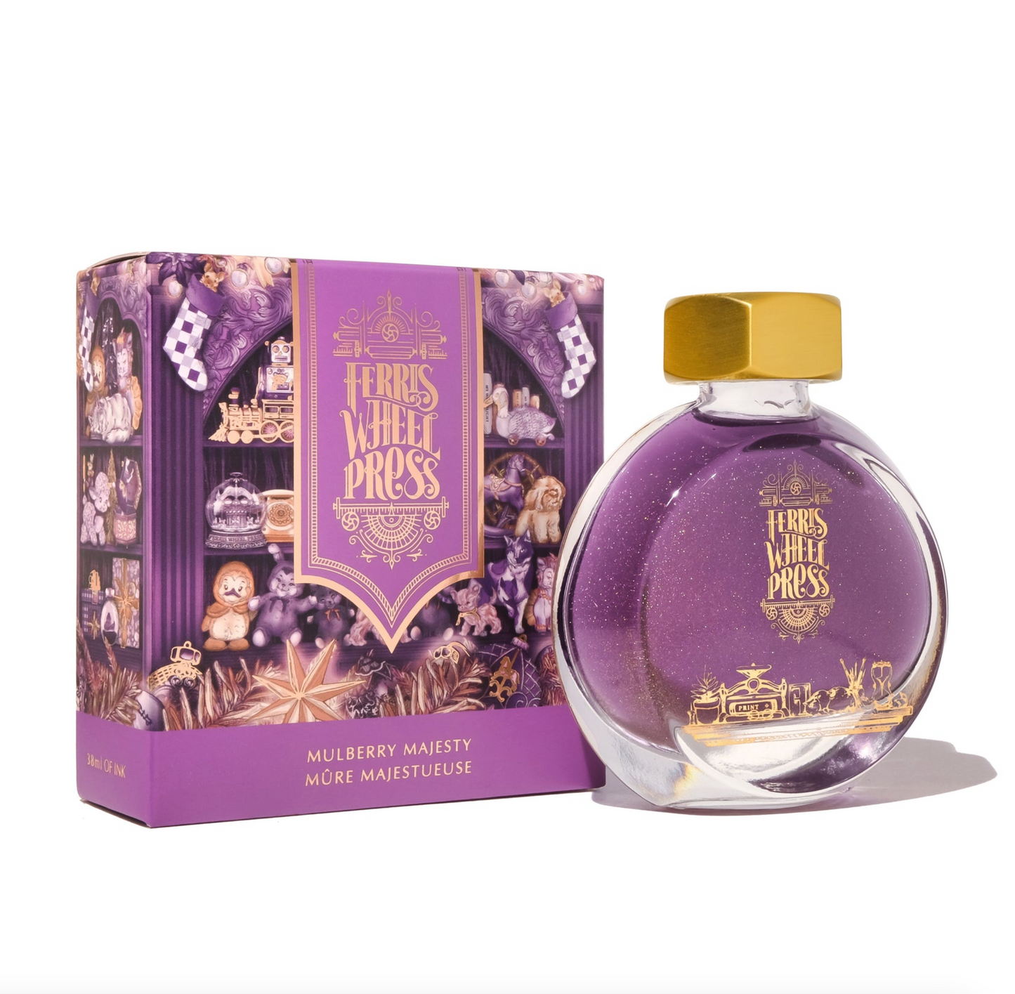 Ferris Wheel Press "Mulberry Majesty" 38mL Bottled Ink