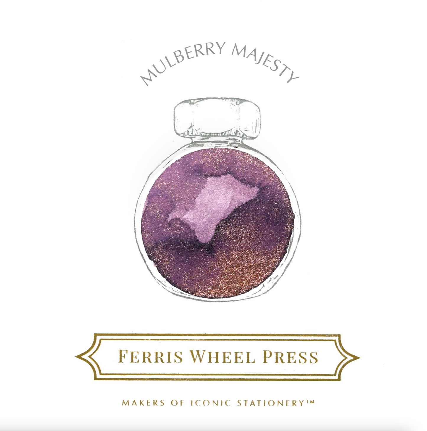 Ferris Wheel Press "Mulberry Majesty" 38mL Bottled Ink