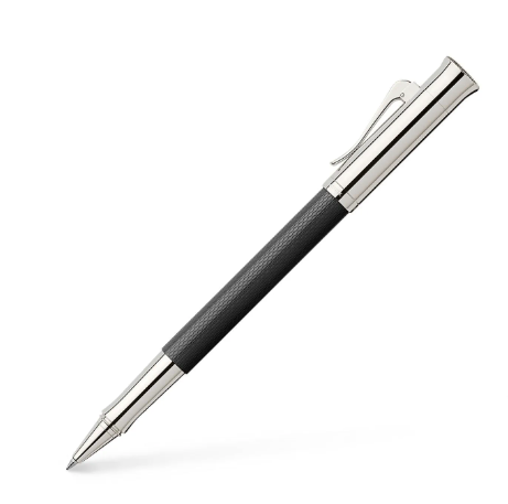 Graf Von Faber-Castell Guilloche Rollerball - Black/Rhodium
