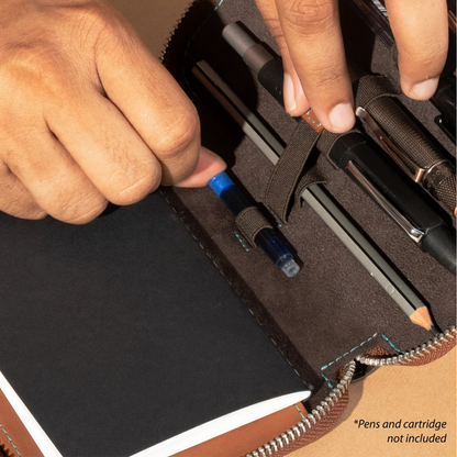 Endless Companion Leather Adjustable Pen Pouch - 3 Pens