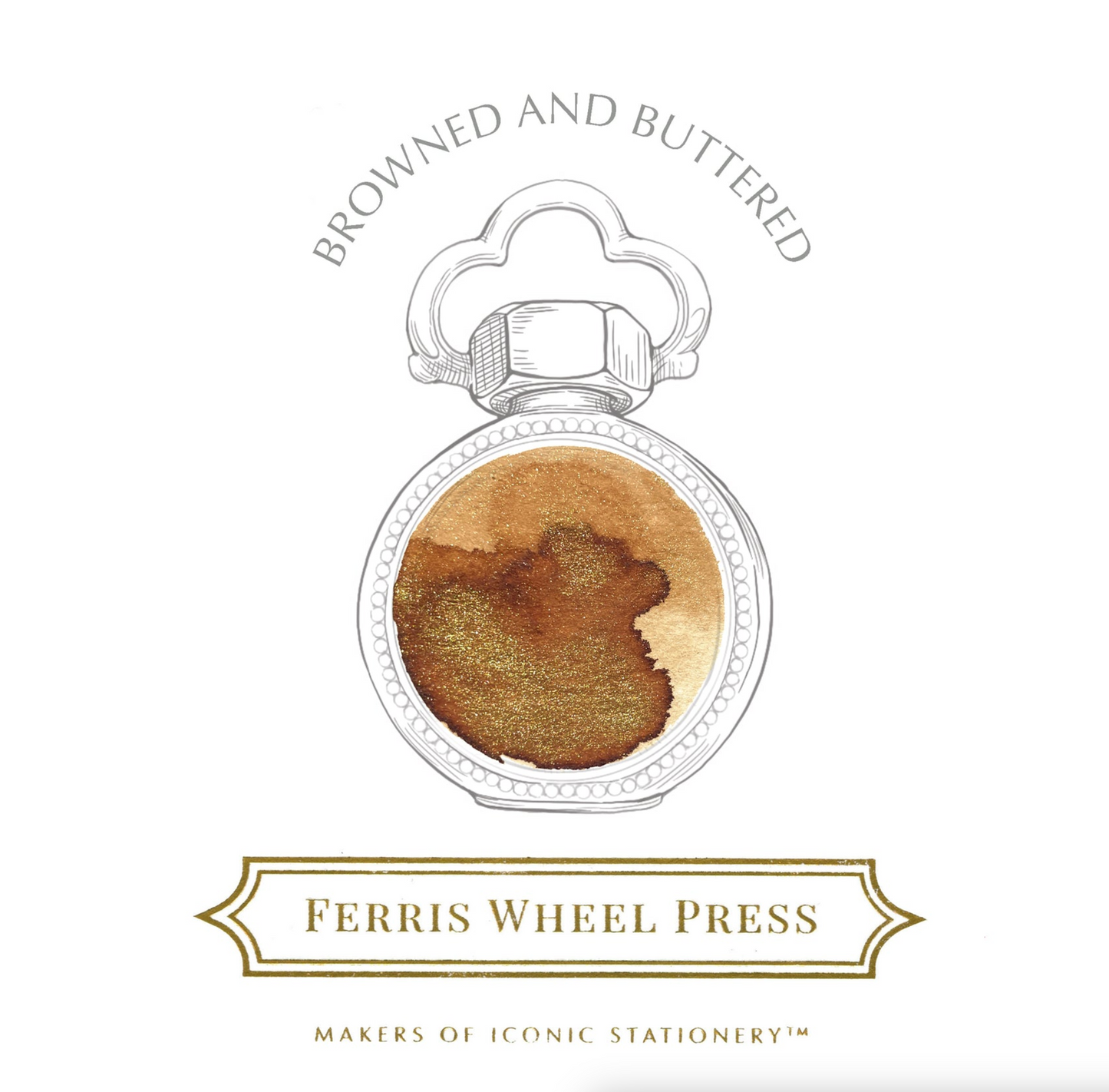 Ferris Wheel Press "Browned and Buttered" 38mL Bottled Ink