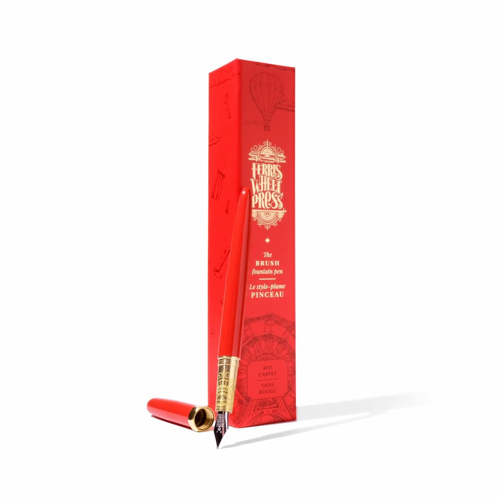 Ferris Wheel Press Brush Fountain Pen - Gold Plated Nib