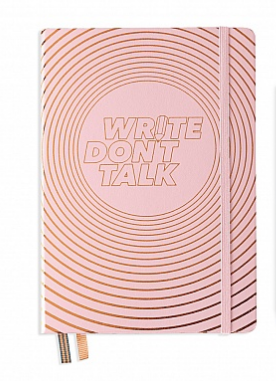 Leuchtturm1917 A5 Write Don't Talk Dotted Hardcover Notebook