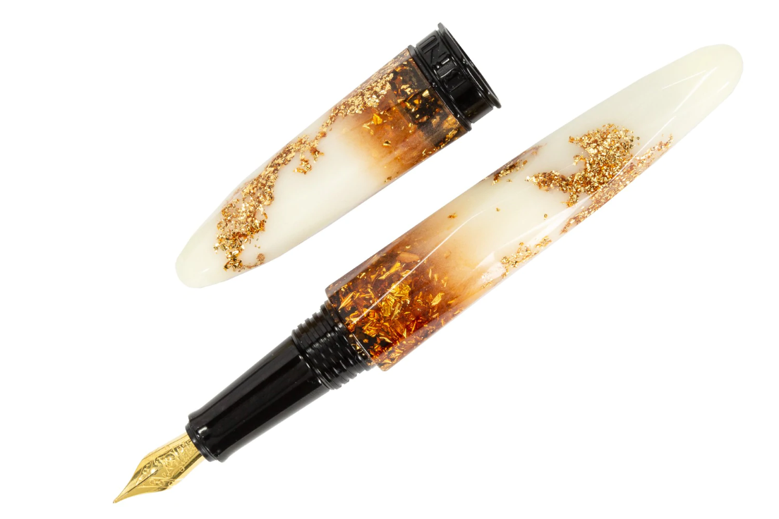 Benu Briolette Luminous Amber Fountain Pen