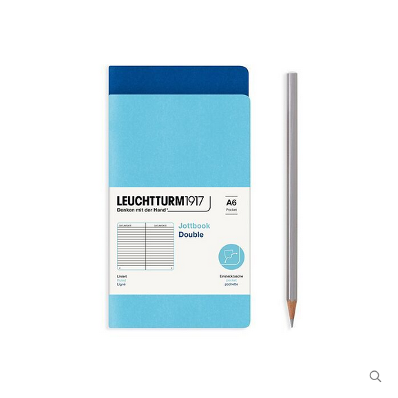 Leuchtturm1917 A6 Pocket Jottbook Softcover Notebook - Pack of Two