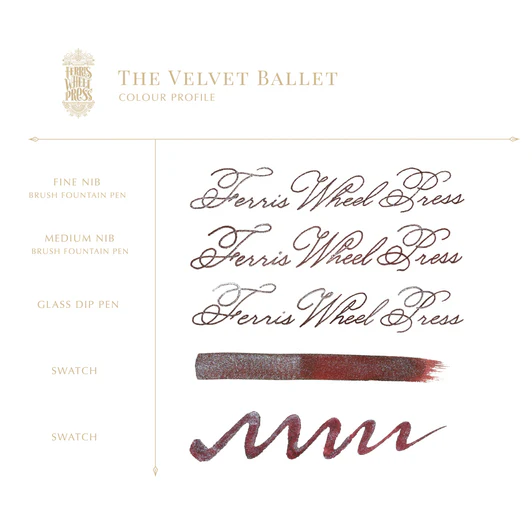 Ferris Wheel Press "Velvet Ballet" 38ml Bottled Ink