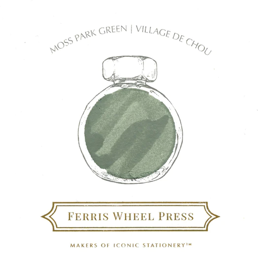 Ferris Wheel Press "Moss Park Green" 38ml Bottled Ink