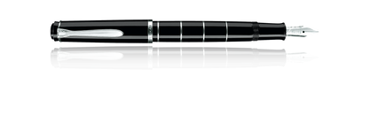 Pelikan Series M215 Black Silver Rings Fountain Pen
